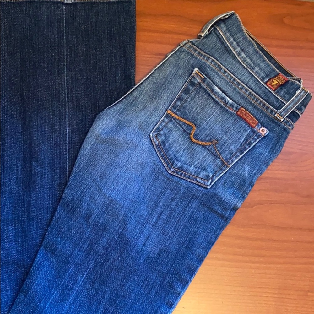Flare denim jeans